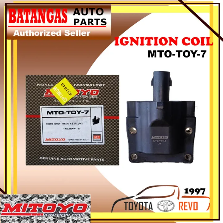 IGNITION COIL TOYOTA REVO 1.8/TAMARAW 1997 Part no. MTOTOY7 MITOYO
