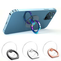 Transparent Cell Phone Ring Holder Stand 360° Degree Rotation Clear Finger Grip Kickstand Compatible IPhones or Phone Case