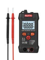 ZZOOI NJTY T1 Digital Multimeter Mini Portable NCV Voltage Meter 600V True RMS Resistance Tester 4000 Counts With Buzzer Indicator