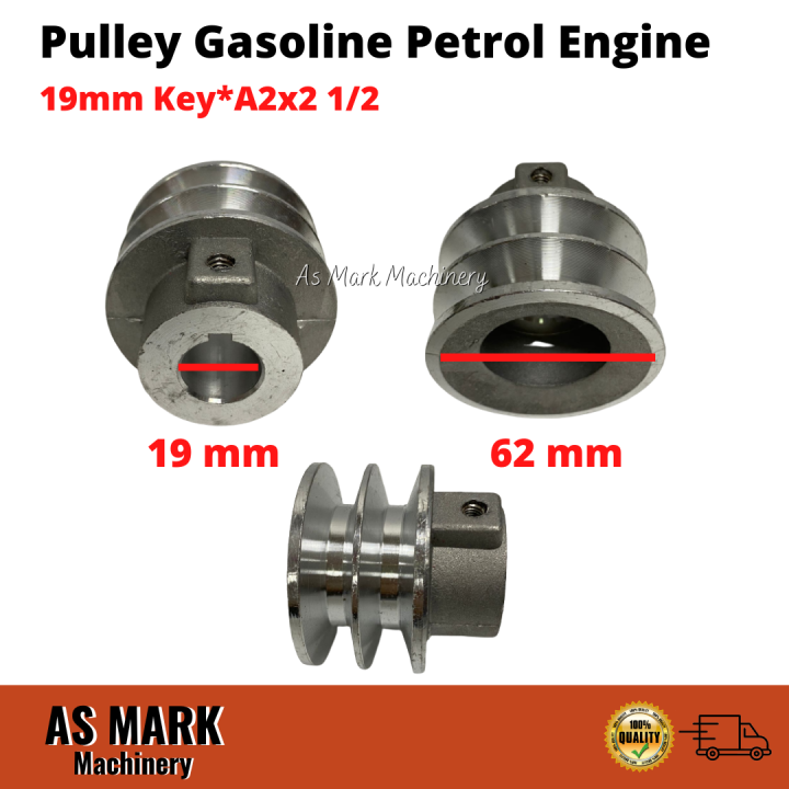 Pulley 19mm Key*A2x2 1/2 / Thread 54mm key Gasoline Petrol Engine Honda