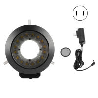 KP-P100A Microscope 16LED Ring Light Source with Polarizer 62mm Brightness Adjustment American standard (100-240v)