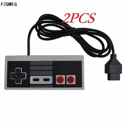 FZQWEG 2ชิ้นจอยสติ๊กควบคุมเกมสำหรับ Us/eu Version นินเทนโด NES NTSC คอนโซลสไตล์คลาสสิก6Ft ปาร์ตี้3Rd