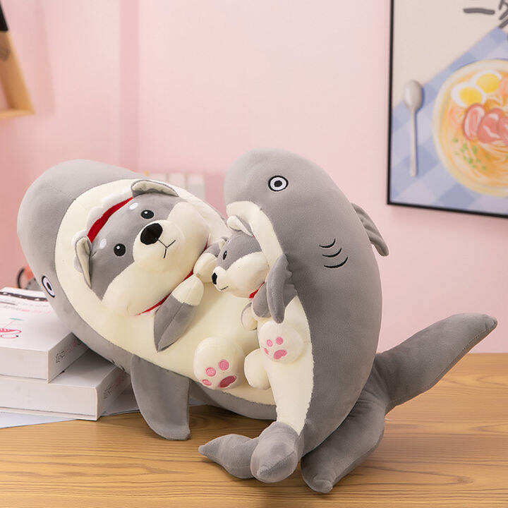 hot-tiktok-net-red-new-shark-cat-dog-dog-doll-long-soft-animal-pillow-doll-plush-toy-gift-wholesale