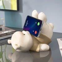 Bear Tablet Mobile Phone Holder For iPad iPhone Decoration Study Office Computer Desktop Ornaments Birthday Gift for Friends