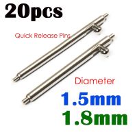 20pcs Quick Release Pins 1.5 1.8mm Diameter Watchband Pin for Smart Watch 12/13/14/15/16/17/18/19/20/22/23/24mm Strap Spring Bar Cable Management