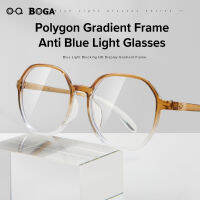 OQ BOGA 6 สี Unisex ป้องกันแสงสีน้ำเงินแว่นตาคอมพิวเตอร์สำหรับผู้ชายผู้หญิงปกป้องดวงตาไล่ระดับสีแว่นตาเหลี่ยม