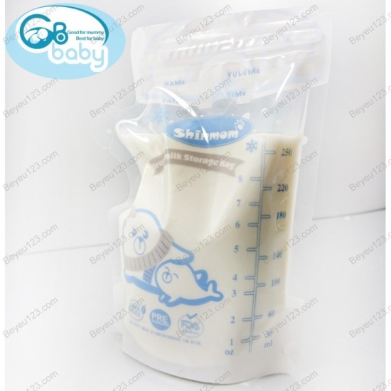 Rẻ vô địch 5 - 50 túi trữ sữa mẹ 250ml shinmom s50v công nghệ nhật hott - ảnh sản phẩm 1