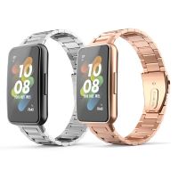 [ladies jewelry]ห่วงสายสแตนเลสสำหรับ Huawei Honor Band 6 7โลหะผู้หญิงผู้ชายนาฬิกาสร้อยข้อมือ Correa สำหรับ Huawei Watch Fit 2 Clasp