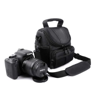 กระเป๋าสายรัดกล้องสะพายไหล่อุปกรณ์เสริมกล้องใส่อุปกรณ์ถ่ายภาพ SLR DSLR พร้อมที่จับปรับขนาดได้มีซิปเหมาะสำหรับ D40 Nikon
