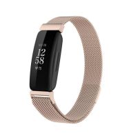 สายนาฬิกาสำหรับ Fitbit Inspire 2นาฬิกาอัจฉริยะทดแทนสแตนเลสสตีลตาข่ายลูปแม่เหล็กสายรัดเด็ก Fitbit ACE 3