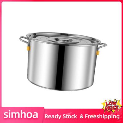 Simhoa Cater เครื่องครัวหม้อต้มเดือดซุปสตูว์คอมโพสิตด้านล่างหม้อสำหรับใช้ในครัวเรือน