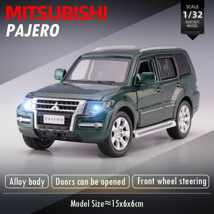 JKM 1:32 Mitsubishi Pajero Sound&Light Alloy Car Model Diecasts Toy ...