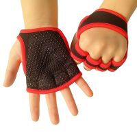 New 1 Pair Weight Lifting Training Gloves Women Men Fitness Sports Body Building Gymnastics Grips Gym Hand Palm Protector Gloves