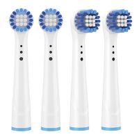 R 4Pcs Crossaction Brush Head For Braun Oral B Replacement Toothbrush Head Toothbrush Brush Heads For Oral-B Oralb Nozzles