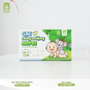 Gạc răng miệng Mipbi hộp 30 gói Rơ lưỡi Mipbi an toàn tiện lợi cho trẻ sơ