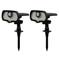 Solar Spot Lights Outdoor Solar Lights Solar Landscape Spotlights Waterproof Adjustable for Yard Pathway Garden 2 PCS