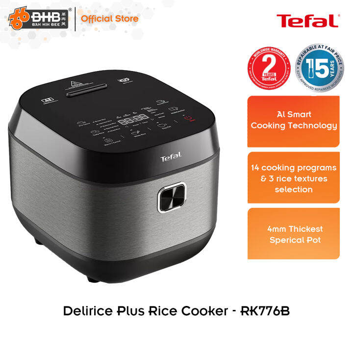 Tefal RK776B Delirice Plus Rice Cooker with 14 Cooking Programs and 3