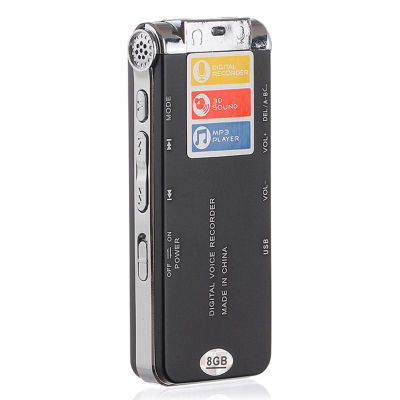 Professional Voice Activated Digital Audio Recorder 8GB Audio Voice Recorder Portable MP3 Player Mini Digital Recording Pen