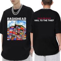 Rock Band Radiohead Graphic T Shirts Music Album Hail To The Thief T Shirt Men Classic T-Shirt Fashion Hip Hop Streetwear S-4XL-5XL-6XL