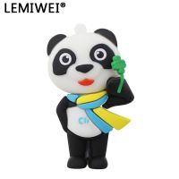 Genuine cartoon Panda USB flash drive 4GB 8GB 16GB 32GB U disk Cute thumb memory stick Four Leaf Clover pen drive usb flash