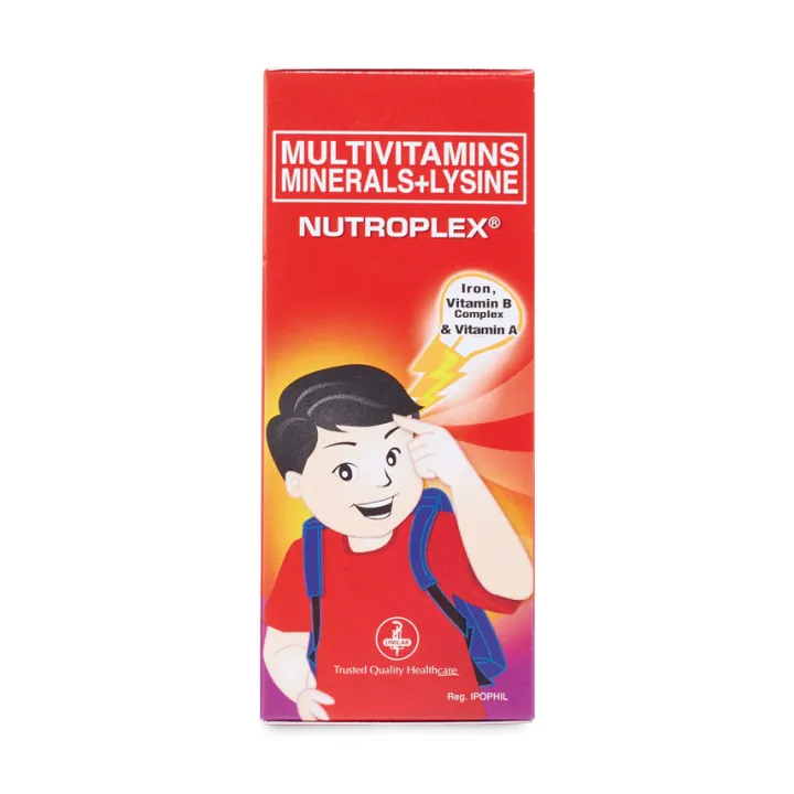 Unilab Nutroplex Syrup 120ml Multivitamin+Mineral+Lysine+Iron+Vit. B