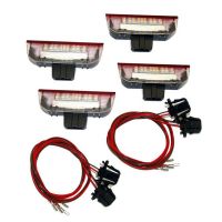 4Pcs Car LED Door Warning Light Welcome Projector for Golf 6 7 Jetta MK5 MK6 Passat B6 B7 CC TIGUAN Scirocco Bulbs  LEDs HIDs