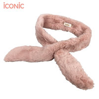 iCONiC PINK RABBIT TAIL SCARF #2499 ผ้าพันคอ ขนกระต่าย สีชมพู นุ่มนิ่ม ยาว34cm กว้าง6cm ผ้าขนสัตว์ ปุกปุย ขนเทียม เสื้อผ้าผญ ผ้าคลุมไหล่