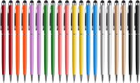 50/100pcs Universal 2 in 1 Metal Capacitive Screen Stylus Pens Ballpoint Pens Touch Screen Pen for Iphone Samsung Smart phone Stylus Pens