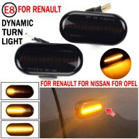 2x Led Dynamic Turn Signal Lights Side Marker For Renault Clio Trafic Kangoo Twigo Dacia Nissan Interstar Primastar Opel MOVANO