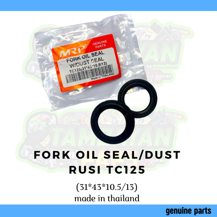 ORIGINAL FRONT FORK OIL SEAL FOR RUSI TC125 100 GUINUINE/ORIGINAL