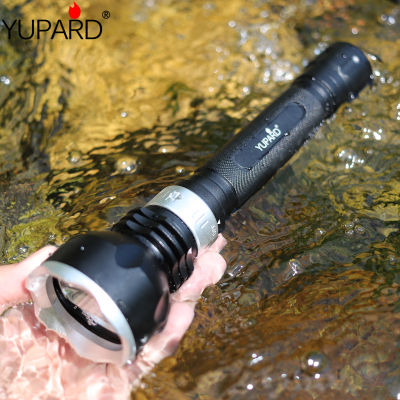 2021YUPARD waterproof underwater diver diving XM-L2 LED T6 flashlight torch light 18650 rechargeable defense camping outdoor lamp