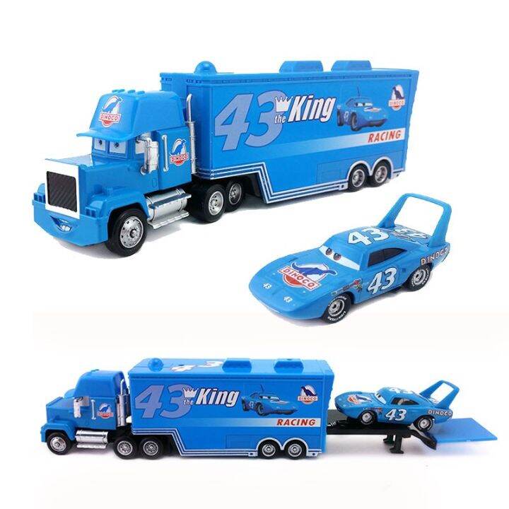 1:55 Metal Alloy Toy Disney Car DINOCO The Kings RACING Number 43 Mack ...