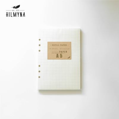 HILMYNA Refill paper A5 : กระดาษรีฟิลล์ขนาด A5 *ใช้ได้เฉพาะสมุดของHILMYNAเท่านั้น