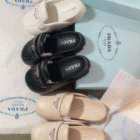 2023 PradaˉThick sole waterproof super comfortable round toe slippers with a stylish and lightweight trend
