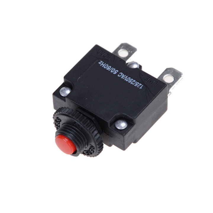The King Glory 125/250VAC 15A Switch Push Reset Button Circuit Breaker