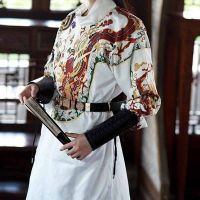 Chinese Hanfu Gown Women&amp;Men Halloween Chinese Archer Cosplay Costume For Couples Ancient Hanfu Robe Black Red White Cyan