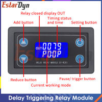 DC 6 ~ 30V LED ดิจิตอลรีเลย์หน่วงเวลาโมดูลตั้งเวลารีเลย์สวิทช์ควบคุม Timing Trigger รอบสำหรับในร่ม-Jiieu