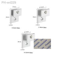 【CW】 4Pcs/Lot  h-shaped Aluminum Glass mirror bathroom wall mounting fastener fixing clip glass