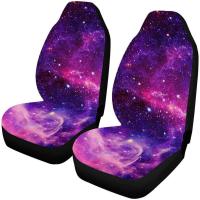 KBKMCY Light Purple Starry Sky Car Seat Covers Protector for Ford focus mondeo ecosport edge Seat Protector