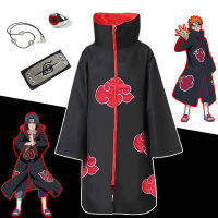 Anime Akatsuki Uchiha Itachi Cloak Deguisement Cosplay Costumes Coat Mantle Deidara Red Cloud Robe Machine Washable костюм