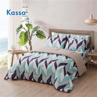 buy-now-ผ้านวม-stripes-kassa-home-รุ่น-elpy091-ขนาด-90-x-100-นิ้ว-สีฟ้า-เทา-แท้100