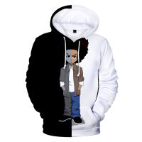 2023 New2023ใหม่ Boondocks Hoodies 3D เสื้อแขนยาวผู้ชาย Hoodie ผู้หญิงลำลองอะนิเมะ Streetwear Unisex ขนาดใหญ่เสื้อผ้า Coat