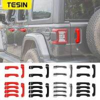 TESIN สำหรับ Jeep Wrangler JL 2018รถด้านนอกประตู Handle Tailgate Handle ตกแต่งสติกเกอร์สำหรับ Jeep Wrangler JL