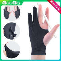 GUUGEI Anti-Mistouch Painting Gloves ถุงมือวาดภาพ2นิ้ว Electronic Screen Anti Mistouch Gloves