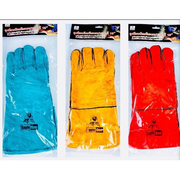 #^ ถุงมือหนังอเนกประสงค์ 13" คละสี (ราคาถูก) สินค้าตามภาพ ^ (ส่งจากไทย)