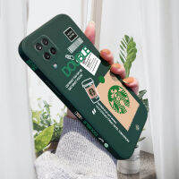 เคสเคสโทรศัพท์โทรศัพท์มือถือสำหรับ Samsung Galaxy A12น้ำหนัก5ก. เคสโทรศัพท์สำหรับการ์ตูนเด็กหญิงเด็กชาย Starbucks ปลอกติดป้ายฝาหลังกล้องขอบด้านข้างของเหลว