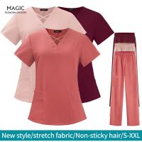 Eco-Friendly Scrubs Suits Reusable Womens Stretch nursing Hospital Uniforms Scrubs Uniforms Sets Medical Accessories nursing Uniform