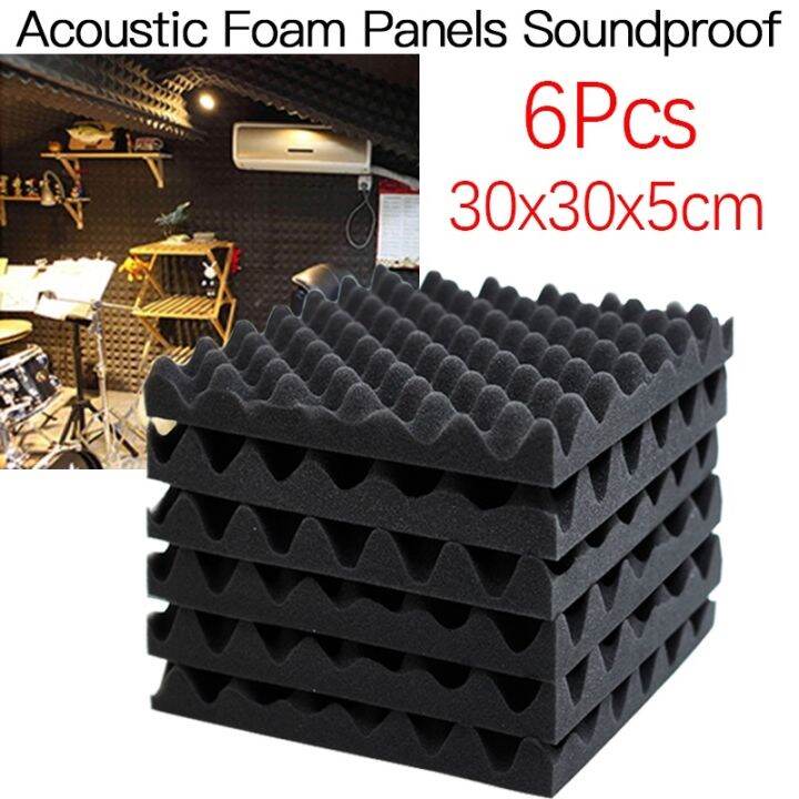 30x30x5cm Acoustic Foam Panels Soundproof Padding Studio FoamCrate Wall ...