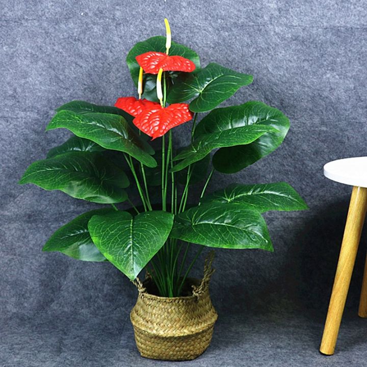 70cm18-fork-artificial-anthurium-plants-plastic-fack-flower-simulation-diy-crafts-hotel-park-living-room-house-decor-accessories