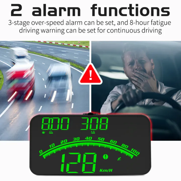 Auto HUD Head Up Display GPS Beidou รถ Hud Speedometer เข็มทิศ Altitude